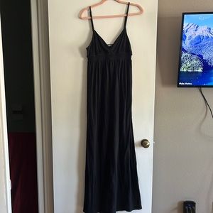 Black maxi dress